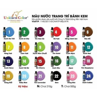 Màu thực phẩm Unicorn 210gr