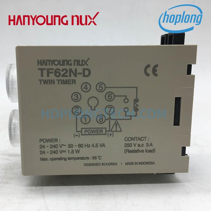 Bộ đặt thời gian TF62NP-03D Hanyoung Nux