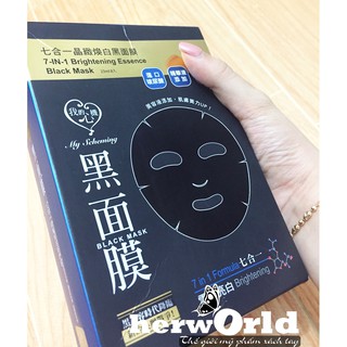 Mặt nạ Đài Loan - My Scheming 7-in-1 Brightening Essence dưỡng da Trắng Sáng [Bán lẻ 1 miếng]