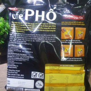 CÀ PHÊ SỮA HÒA TAN CAFE' PHỐ BỊCH 30GOI