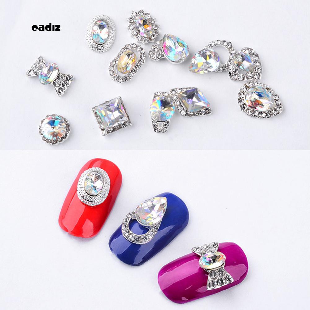 Hộp Phụ Kiện Trang Trí Móng Tay 3D Lấp Lánh