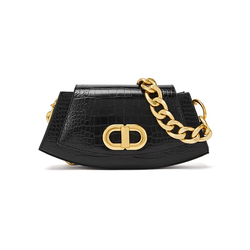 Túi Xách Da PU Phối Dây Xích Thời Trang 2022 Dành Cho Nữ