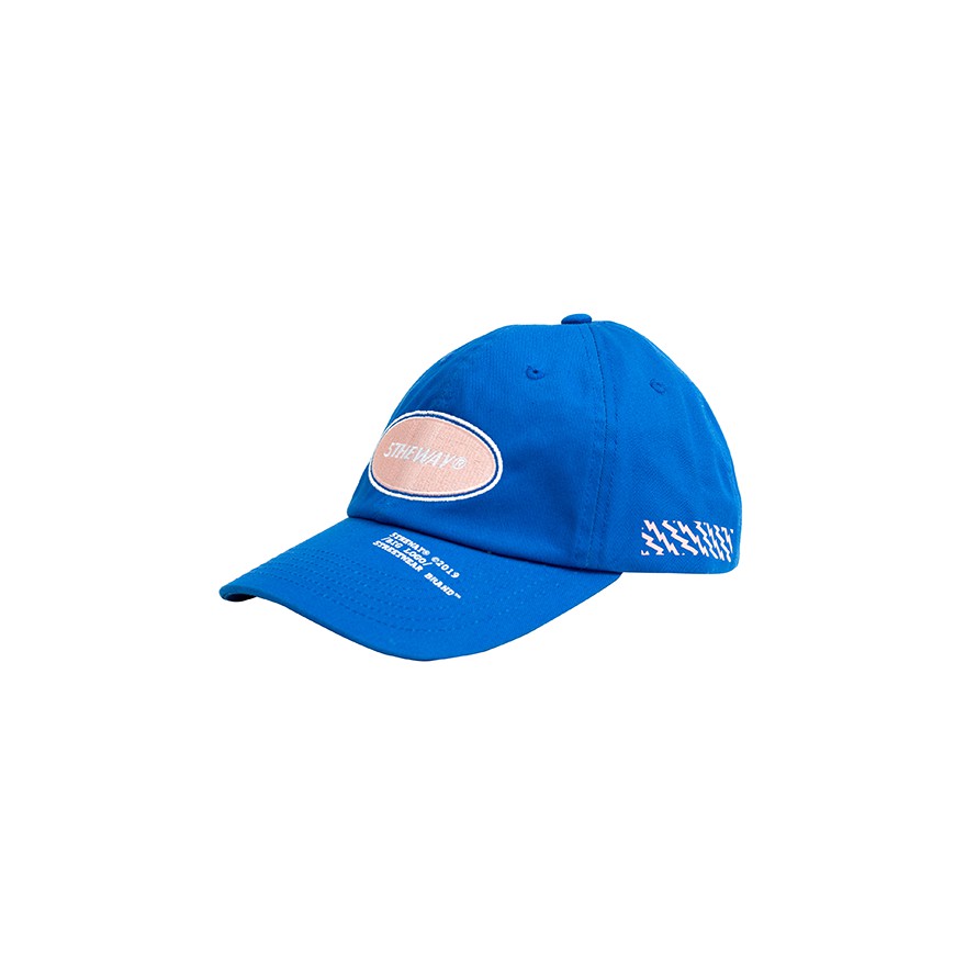 5THEWAY® /oval/ UNSTRUCTURE WASHED DAD CAP™ in DIRECTOIRE BLUE aka Nón Lưỡi Trai Xanh Dương