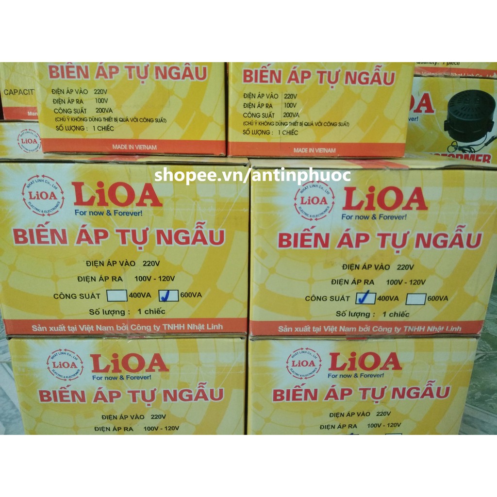 Biến áp Lioa đổi nguồn 400VA , 600VA  - Đổi nguồn điện 220v ra 120v,100v