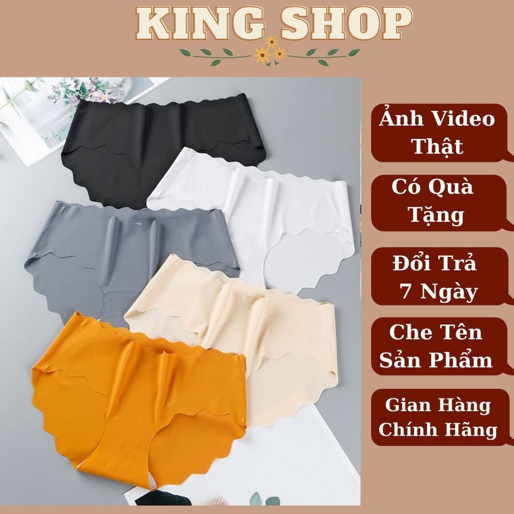 Quần lót nu không đường may Đúc Su thun lạnh cao cấp không đường may mềm mại kháng khuẩn LA09