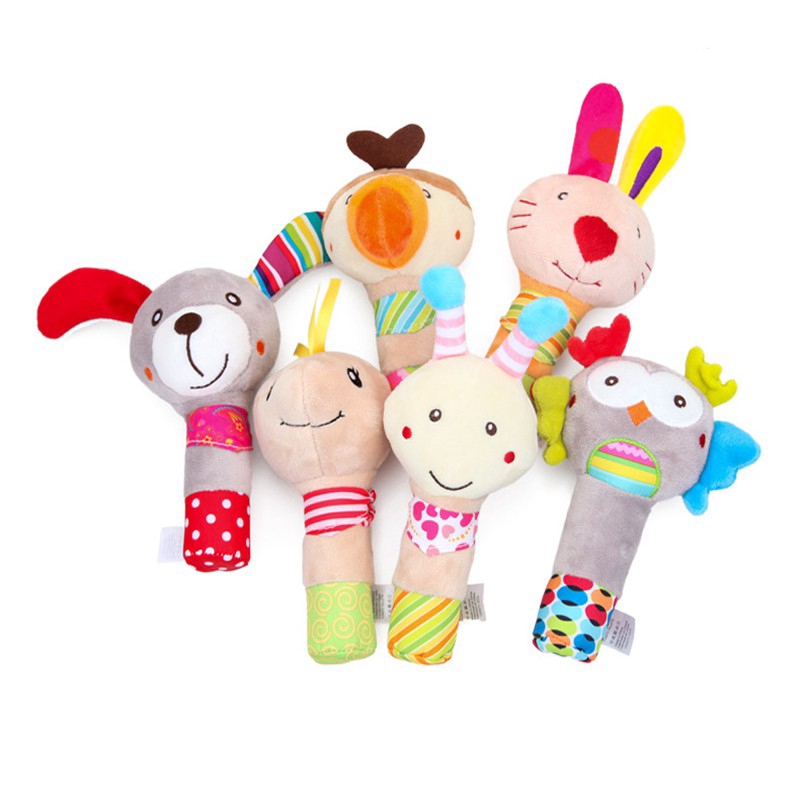 Đồ Chơi Thú Nhồi Bông Treo Xe Đẩy Cho Bé