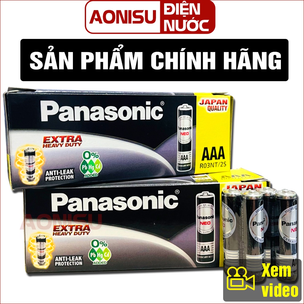 Hộp Pin Tiểu AAA Panasonic NHẬP KHẨU CHÍNH HÃNG 1.5V- Pin 3A cho lightstick, Đèn Pin, Remote, chuột máy tính AONISU