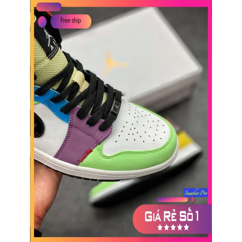 Giày thể thao AIR Jordan 1 Mid SE Multi-Color (W) siêu đẹp cho nam và nữ siêu đẹp