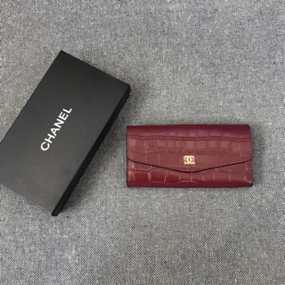 Ví nữ da cá sấu super full box
