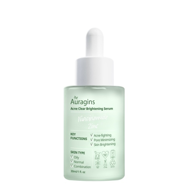 Tinh Chất Giảm Thâm The Auragins 10% Niacinamide + 1% Zinc Acne Clear Serum