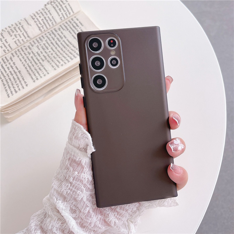 Ốp Điện Thoại TPU Siêu Mỏng Mặt Nhám Chống Dấu Vân Tay Cho Samsung Galaxy S21 S22 Plus Note20 Ultra