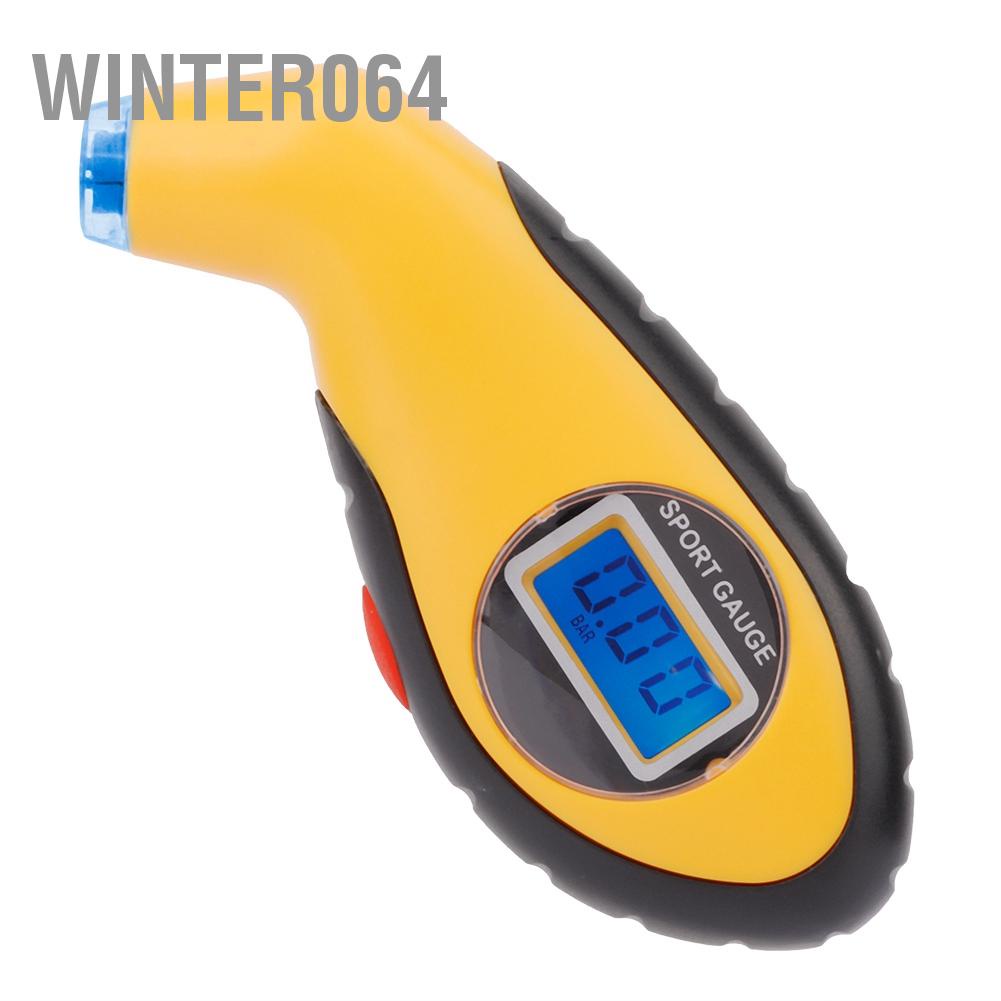 Máy đo áp suất lốp xe ô tô bảng giám sát lốp kỹ thuật số điện tử 5.0-100psi 0.35-7.00bar