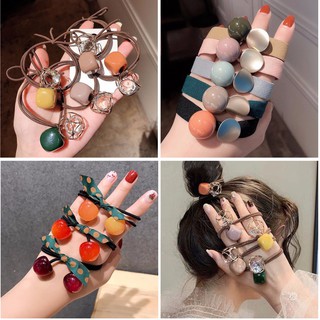 COMBO 10C CHUN BUỘC TÓC NỮ SIÊU XINH MẪU MỚI (1 SET MIX ĐỦ MẪU)