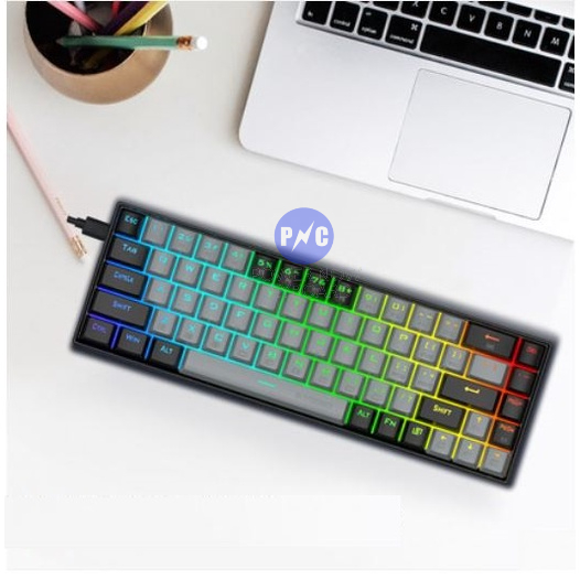 Bàn Phím Cơ Eyooso Z686 Hotswap Led RGB & Đơn Sắc, 68 Phím.