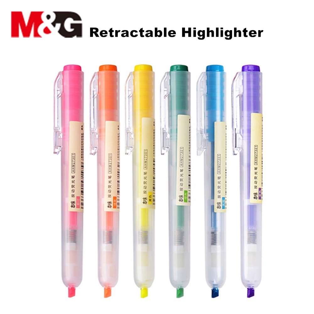 Bút dạ quang 6 màu sắc tùy chọn