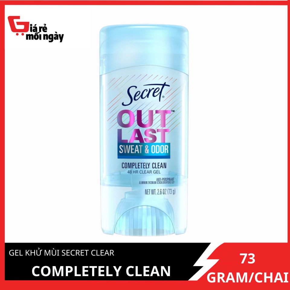 Gel khử mùi Secret Clear Gel Completely Clean 73g