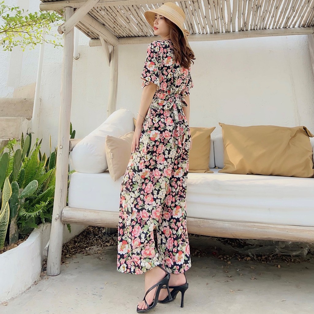 Jumpsuit hoa cho ngày Tết⭐️𝑭𝑹𝑬𝑬𝑺𝑯𝑰𝑷⭐️Jum cánh dơi, mặc siêu tôn dáng | BigBuy360 - bigbuy360.vn