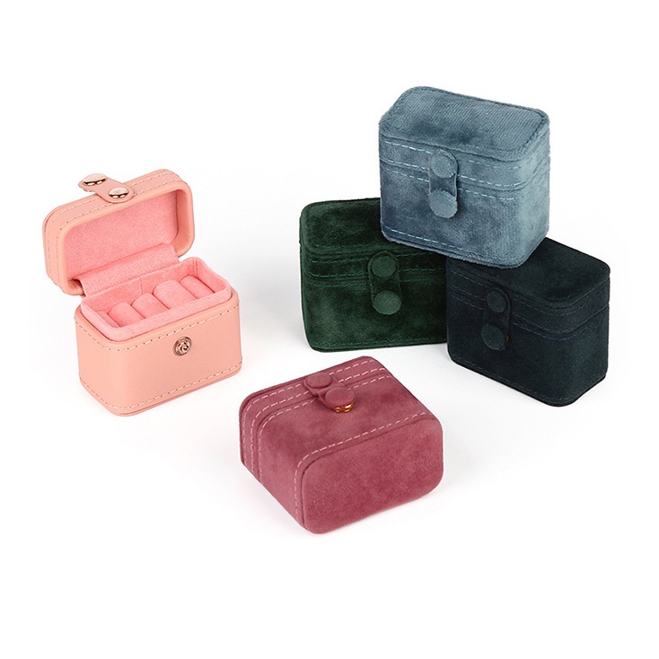 Hộp Da PU Đựng Trang Sức Nhỏ Gọn Tiện Dụng