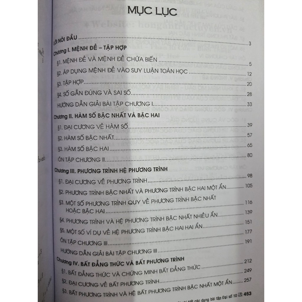 Sách - Phân loại &amp; giải chi tiết các dạng bài tập Đại số 10