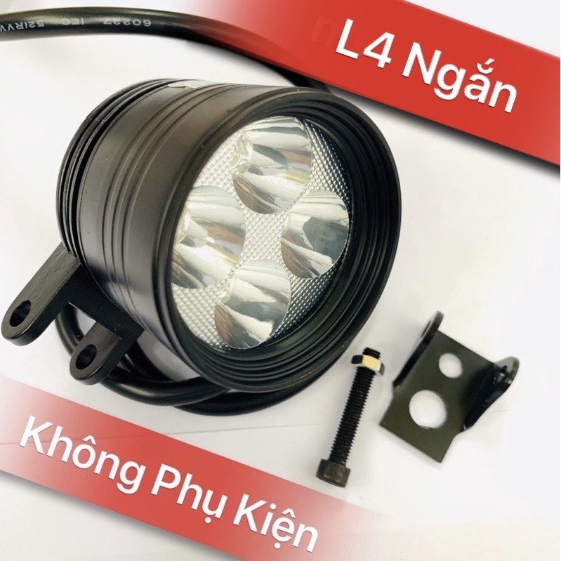 Đèn trợ sáng L4 bi cầu 2 màu Cos vàng Pha trắng T20