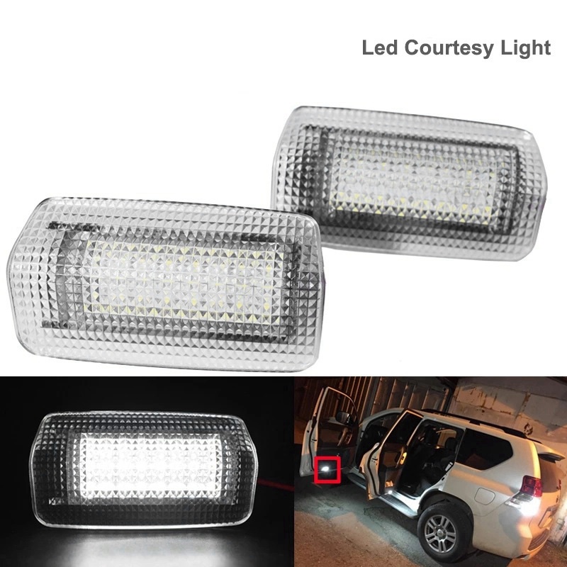 Set 2 bóng đèn gắn cửa xe hơi Toyota Land Cruiser