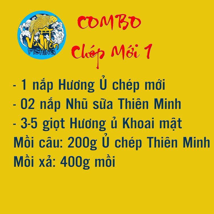 Combo Tinh Mùi Câu Cá Chép Mới Hồ Dịch Vụ Thần Thánh Thiên Minh - Vũ Môn Fishing