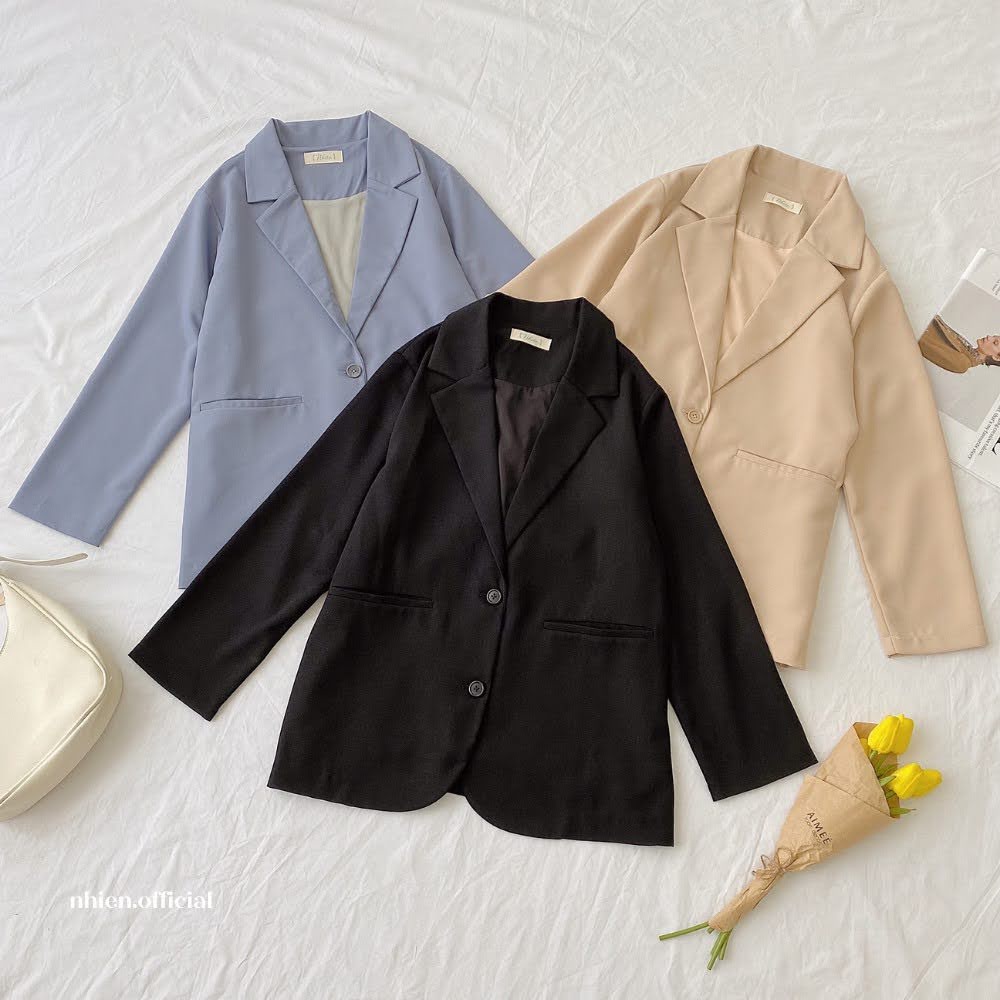 Áo Khoác Blazer Basic_ Nhiên vintage AK50