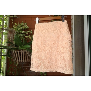 Chân váy ôm hồng cam size S