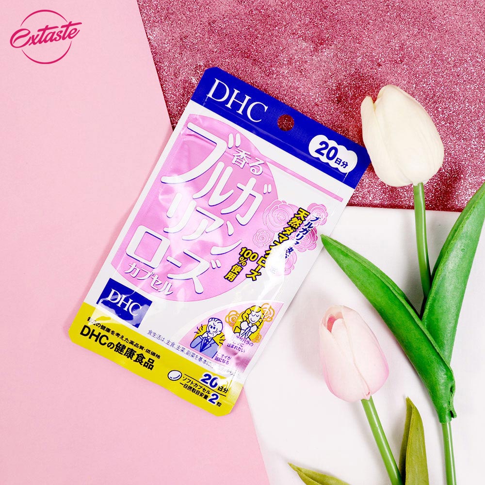 Viên uống thơm cơ thể hương hoa hồng dhc bulgarian rose capsule 30 ngày giúp cơ thể tòa hương thơm tự nhiên Extaste