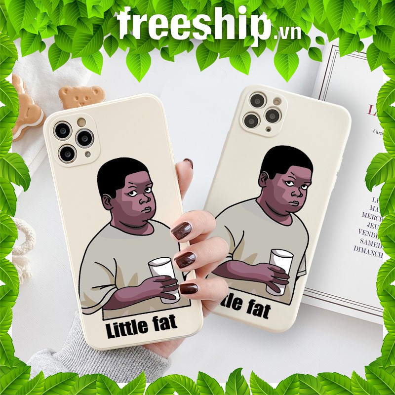 Ốp lưng iphone cạnh vuông little fat 5s/6/6plus/6s/6splus/7/7plus/8/8plus/x/xr/xs/11/12/pro/max/plus/promax A5-14