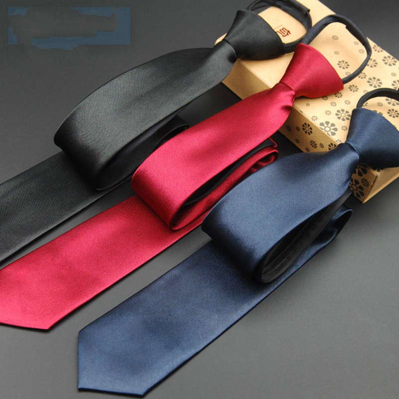 Cà vạt bản rộng 5cm màu trơn thời trang cho nam