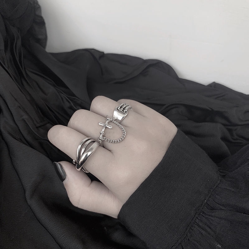 Nhẫn Thiết Kế Chéo Kiểu Dáng Đơn Giản 22015