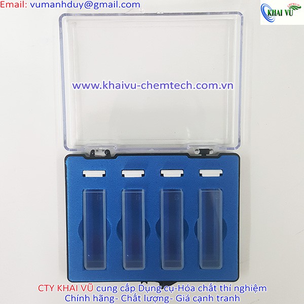 Cuvet thủy tinh có nắp 10mm