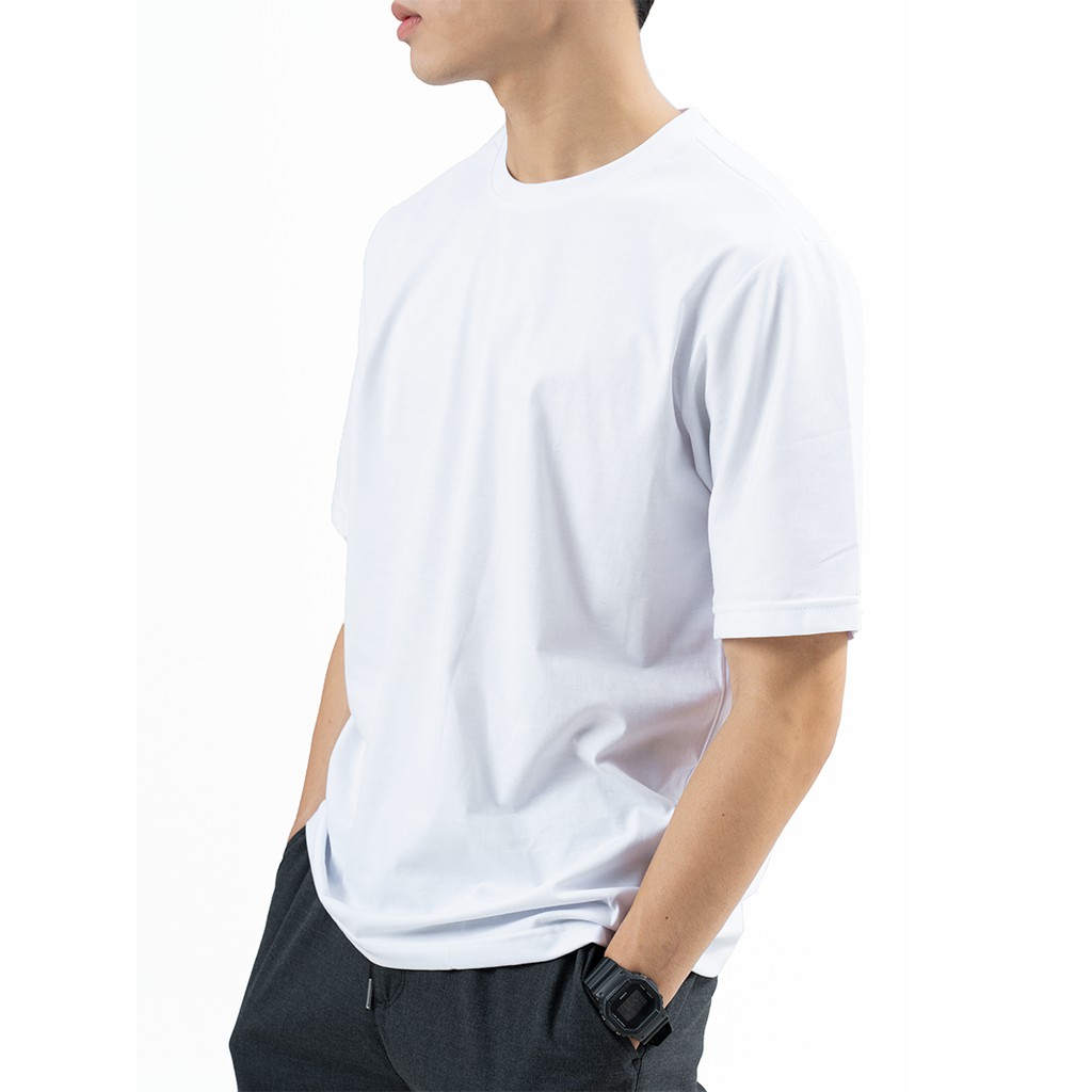 Áo Phông Nam Trơn Áo Ngắn Tay Không Cổ Basic - MENGO | BigBuy360 - bigbuy360.vn