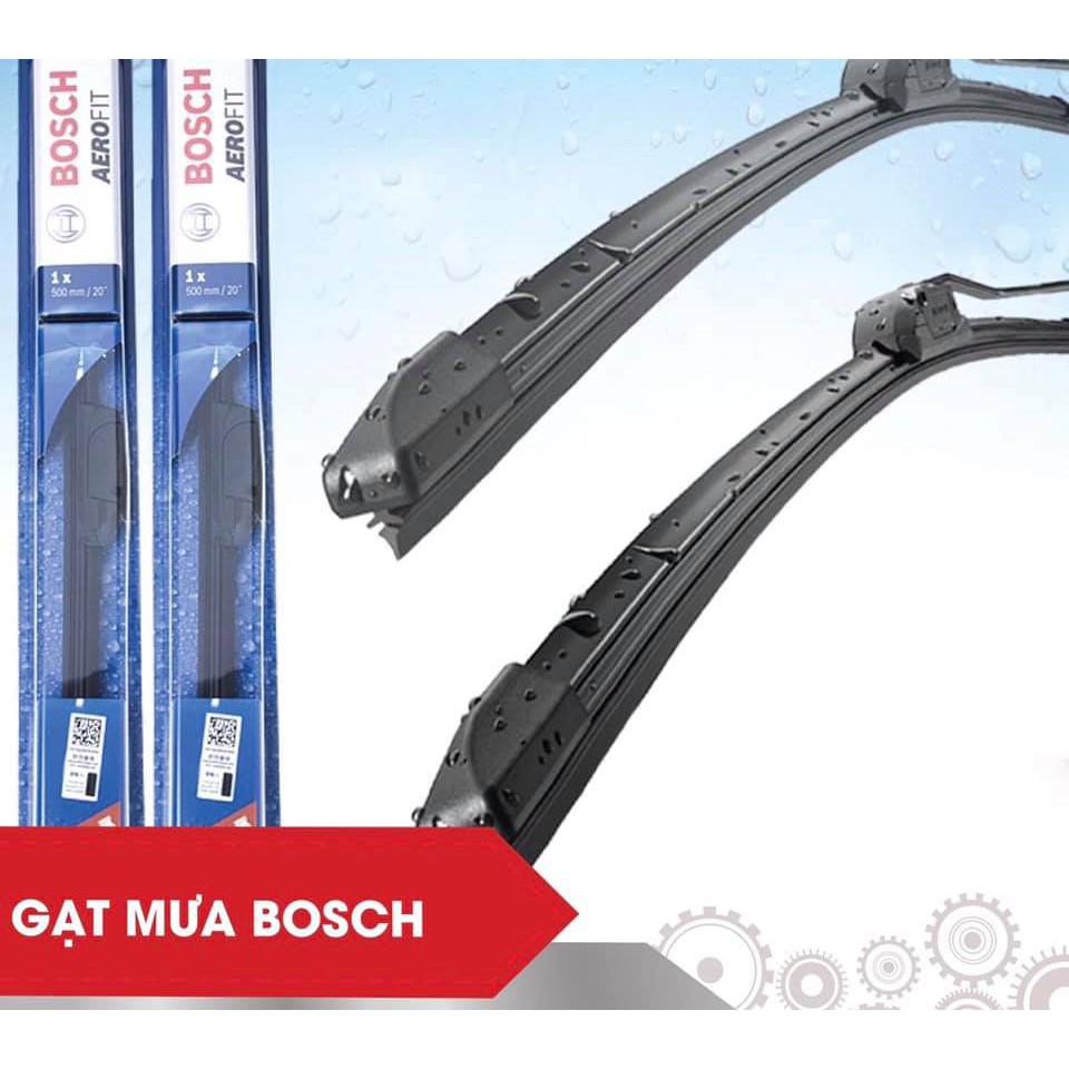 Gạt Mưa Xương Mềm BOSCH AeroFit Cao Cấp Cho Xe Ô Tô - Kích Thước 14 - 26 inch