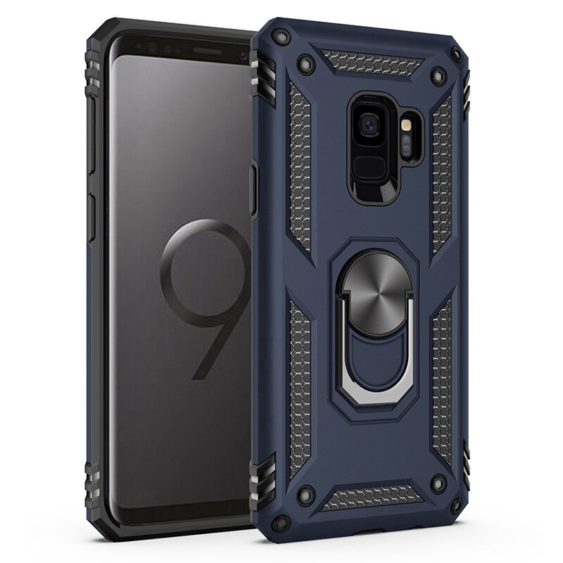 Ốp điện thoại khung kim loại chống sốc có giá đỡ cho Samsung Galaxy S8 S9 S10 Plus S10e S10 5G S8+ S9+ S10+