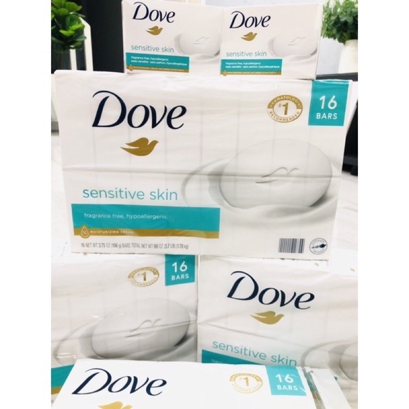 XÀ BÔNG CỤC DOVE SENSITIVE SKIN - DÀNH CHO DA NHẠY CẢM CỦA MỸ