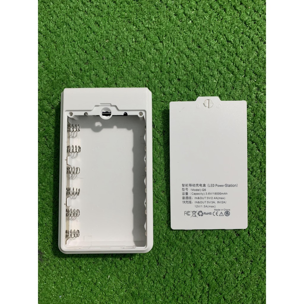 Box sạc nhanh QC 3.0, PD 3.0, VOOC 3.0 (Màu: xanh dương, đen,trắng), box sạc dự phòng 18650