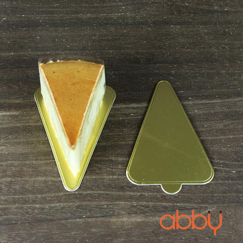 Đế bánh tam giác vàng 12x8cm (10 chiếc)