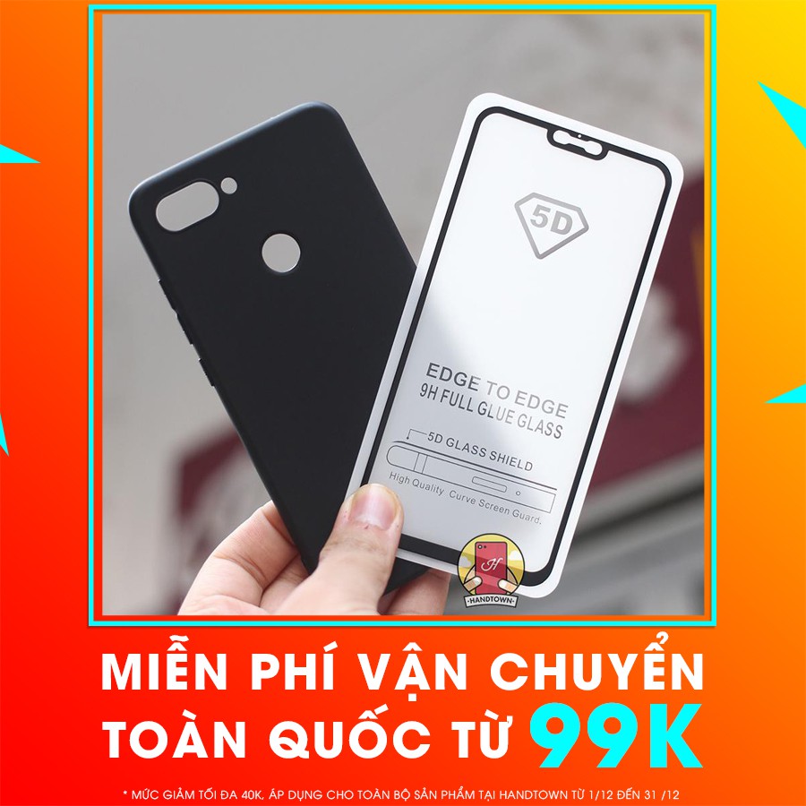 [COMBO SỐC] Ốp lưng Xiaomi Mi 8 Lite + kính cường lực 5D full màn full keo