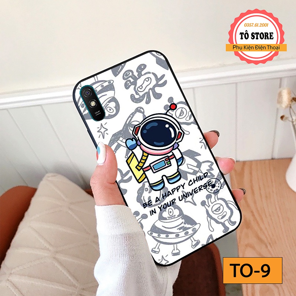 Ốp lưng Xiaomi Redmi 9A / Redmi 8A / Redmi 9C / Redmi 9T - Ốp lưng Xiaomi cao cấp in hình phi hành gia vũ trụ cá tính