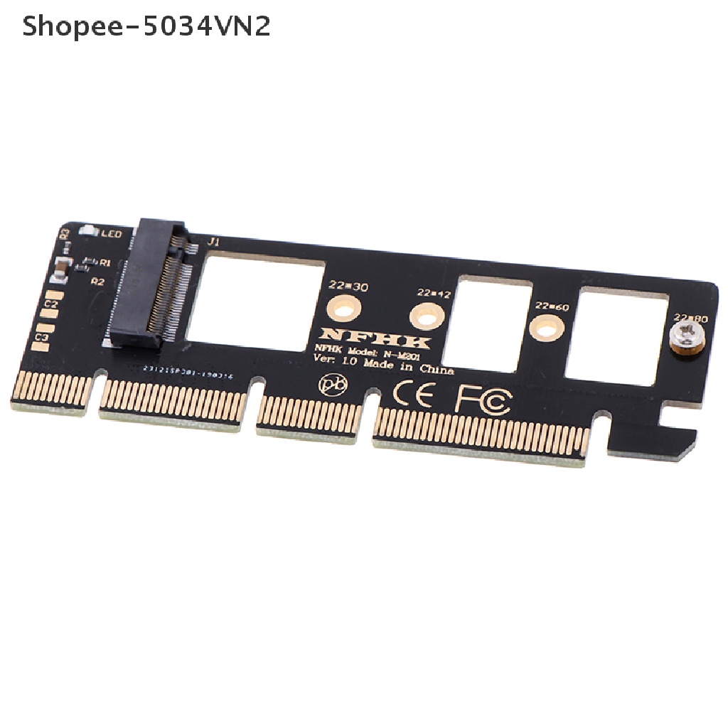 Card Chuyển Đổi PCI-E PCI express 3.0 16x x4 Shopee-5034VN2 1 * NVMe M.2 NGFF SSD Sang PCI-E