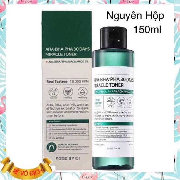 🌸 ⭐ Nước Hoa Hồng Some By Mi AHA-BHA-PHA 30 Days Miracle Toner 150ml Nhập Khẩu