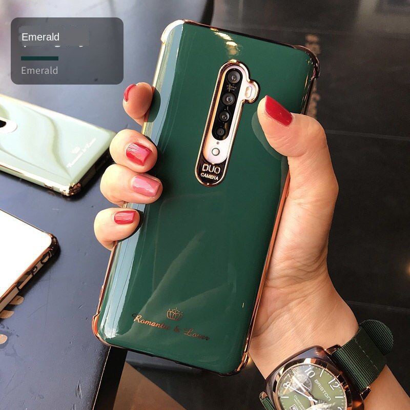 Sang Trọng Ốp Điện Thoại Silicon Mềm Chống Rơi Mạ Điện 1rfj Cho Oppo Reno2 F F11 Reno2 Z 2z Reno A9 2020 A5 Reno5 Reno5Pro Kgh8