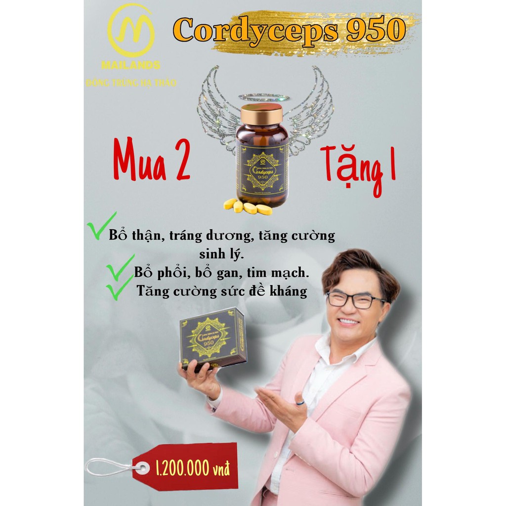 ĐÔNG TRÙNG HẠ THẢO CORDYCEPS 950