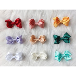 [Handmade] Kẹp/cột tóc nơ ruy băng kiểu dáng đơn giản cho bé gái