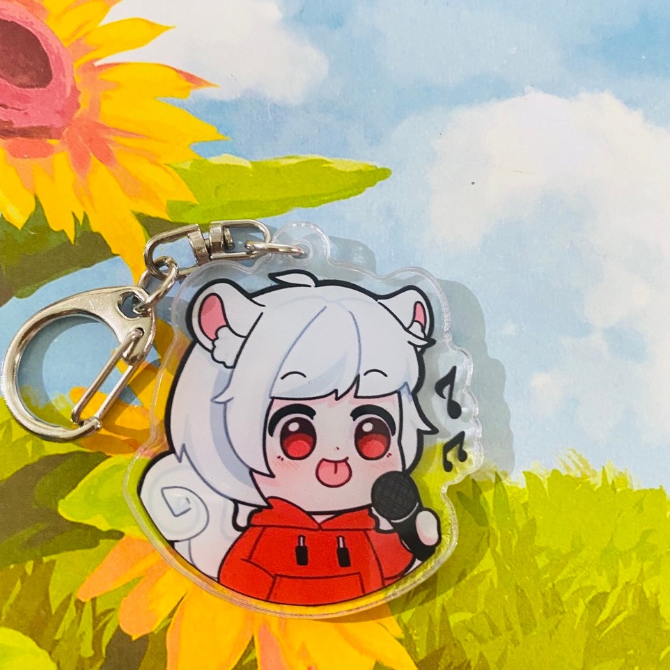 Móc khóa HERO TEAM Simmy Phong cận Siro Mr Vịt Sammy Đào Timmy Kairon Kamui anime chibi mica trong acrylic