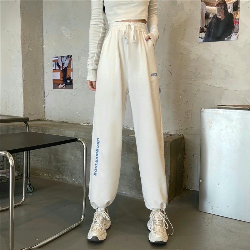 [CÓ ẢNH THẬT] Quần Jogger Thêu Chữ Chân Unisex Nam Nữ Hàng Đẹp Có Size Chất Umi