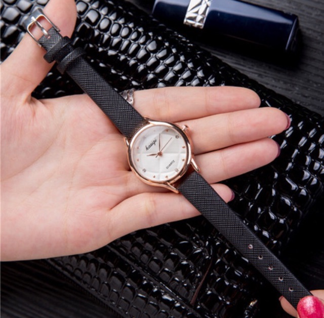 [GIÁ SỈ] ĐỒNG HỒ NỮ DÂY DA KASIQI MẶT TRÒN KIM CƯƠNG CỰC ĐẸP | BigBuy360 - bigbuy360.vn