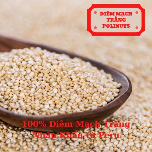 Hạt Diêm Mạch Quinoa Hữu Cơ Polinuts Nhập Khẩu Loại Trắng Hữu Cơ Giá Tốt Túi 200g / 500g